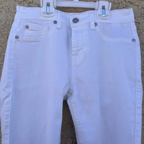 7 for all Mankind NWOT Women's White Jeans - Picture 2 of 10